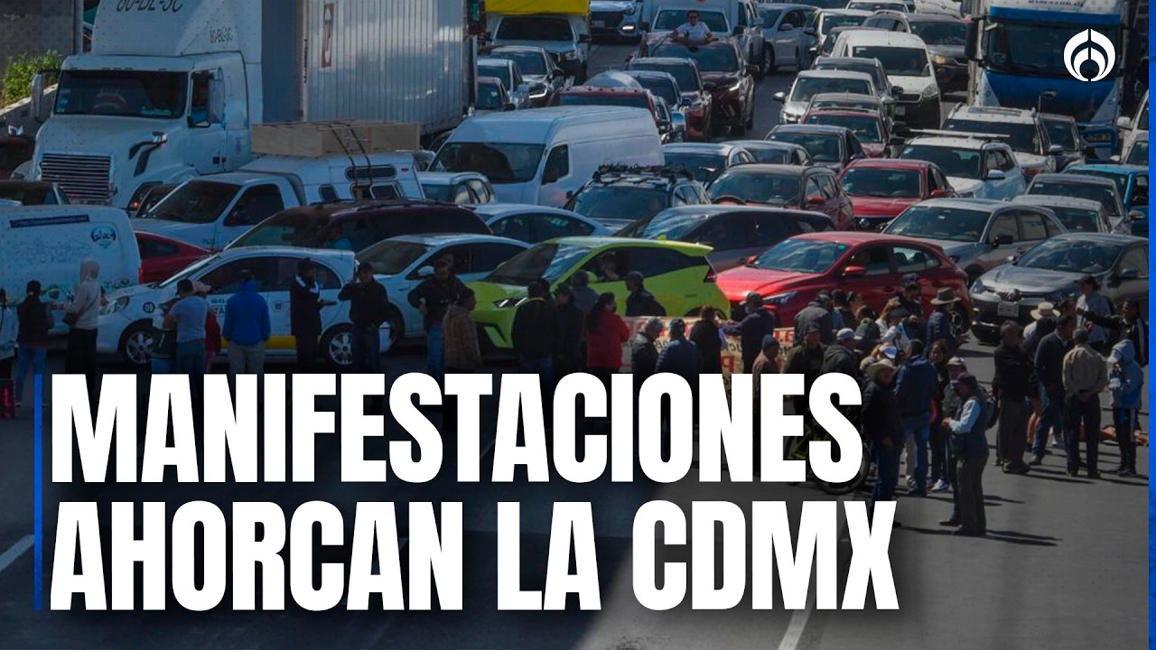 Evita el caos vial en CDMX: múltiples bloqueos paralizan el centro