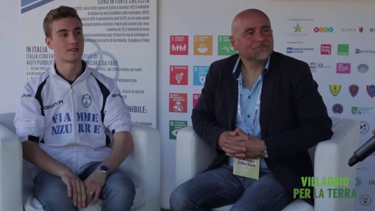 Fabio Pichi e Matteo Rizzo, Fiamme Azzurre, al Villaggio per la Terra 2018