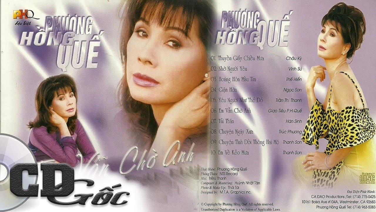 CD PHƯƠNG HỒNG QUẾ ĐẶC BIỆT - Em Vẫn Chờ Anh - Nhạc Vàng Trữ Tình Hay Nhất Thâp niên 90