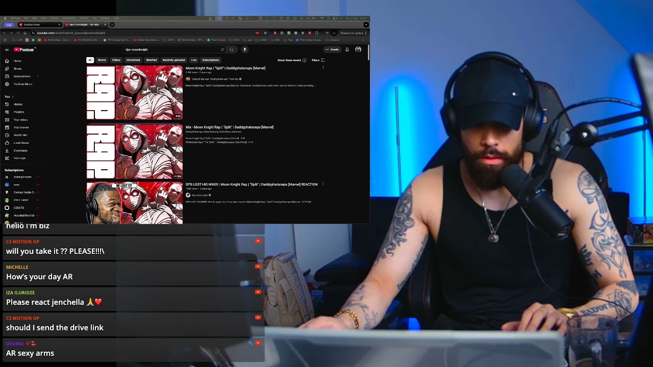 DPS Moon Knight Rap - REACTION (Split - Daddyphatsnaps)