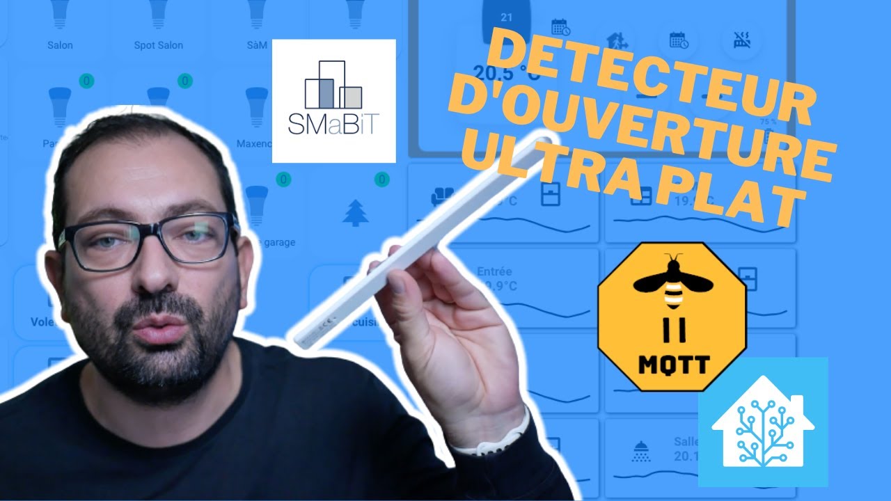 D&eacute;tecteur d'ouverture Zigbee ultra plat de chez Smabit