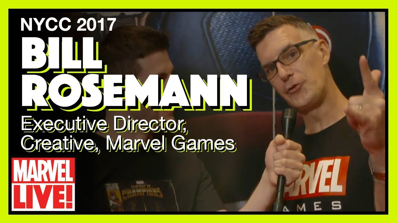 Interview with Bill Rosemann of Marvel Gaming - Marvel LIVE! NYCC 2017