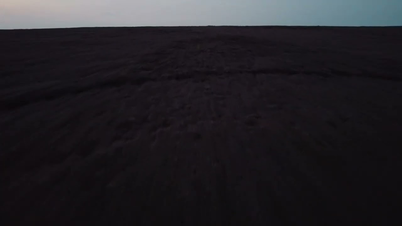 Night flight over the moors. Testing drone in low light conditions 14.08.2022