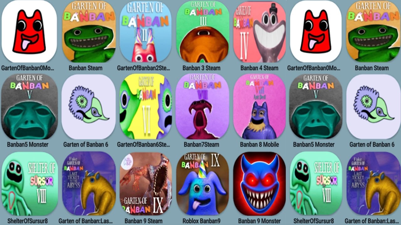 Garten Of Banban Mobile Vs Banban Steam Vs Banban Mod 0, 1, 2, 3, 4, 5, 6, 7, 8, 9 | New Mod