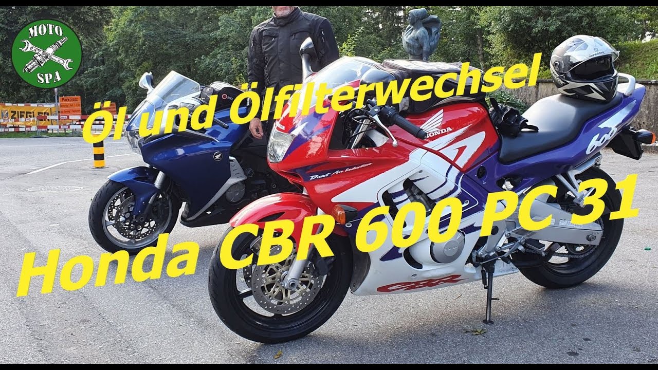 Honda CBR 600 PC 31 Ölwechsel und Ölfilterwechsel, Oil change and oil filter change