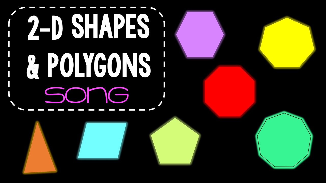 🎵POLYGONS and 2-D SHAPES Song🎵 | Geometry VOCAB Music Video Series (Part 2)