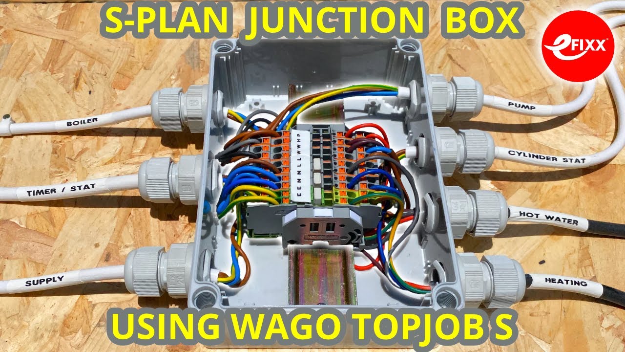 Building a IP66 junction box using WAGO TOPJOB DIN rail terminals - S-Plan wiring