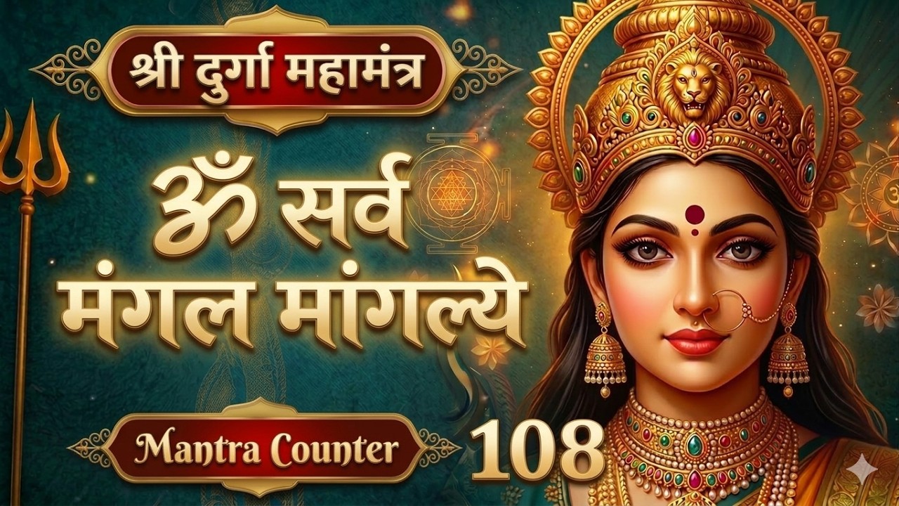 Sarva Mangal Mangalye – 108 Times | सर्व मंगल मांगल्ये | Powerful Durga Mantra | Navratri Mantra