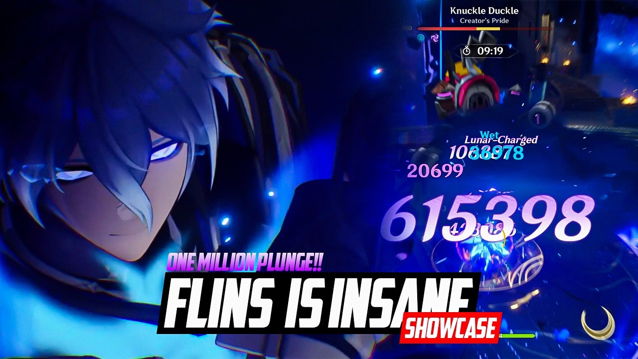 FLINS C0 R1 Damage Showcase with C3 COLUMBINA!! | Genshin Impact