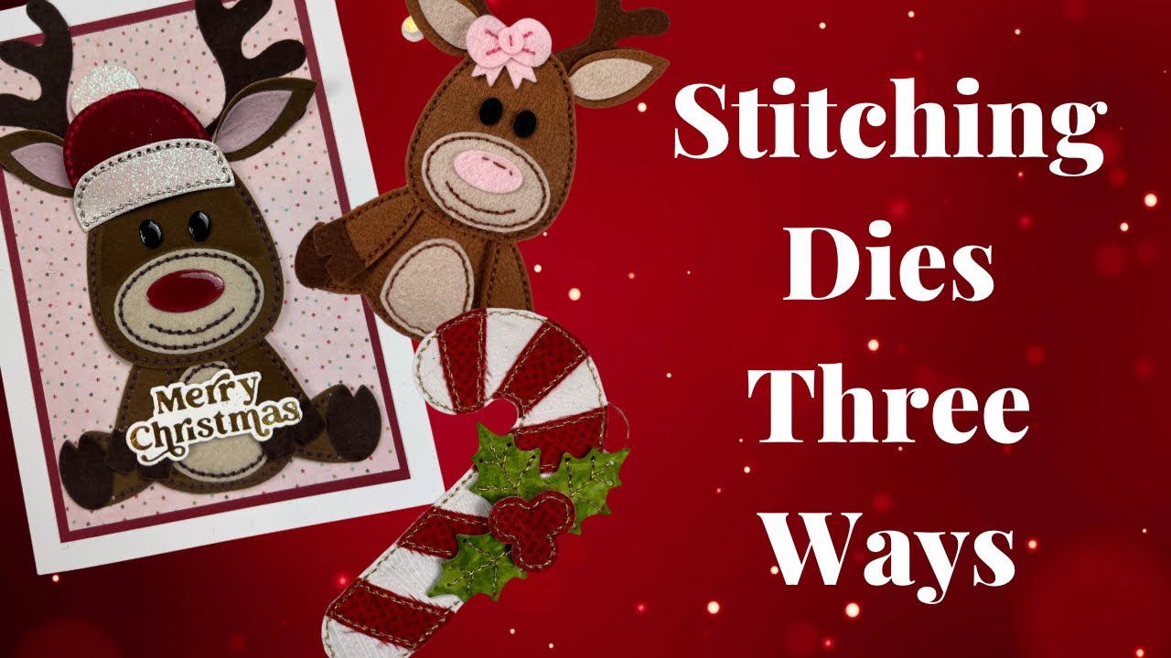 Stitching dies Three ways using the Felt Stitch & Create Collection