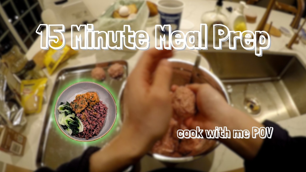 15 Min Meal Prep POV | Swedish Turkey Meatballs