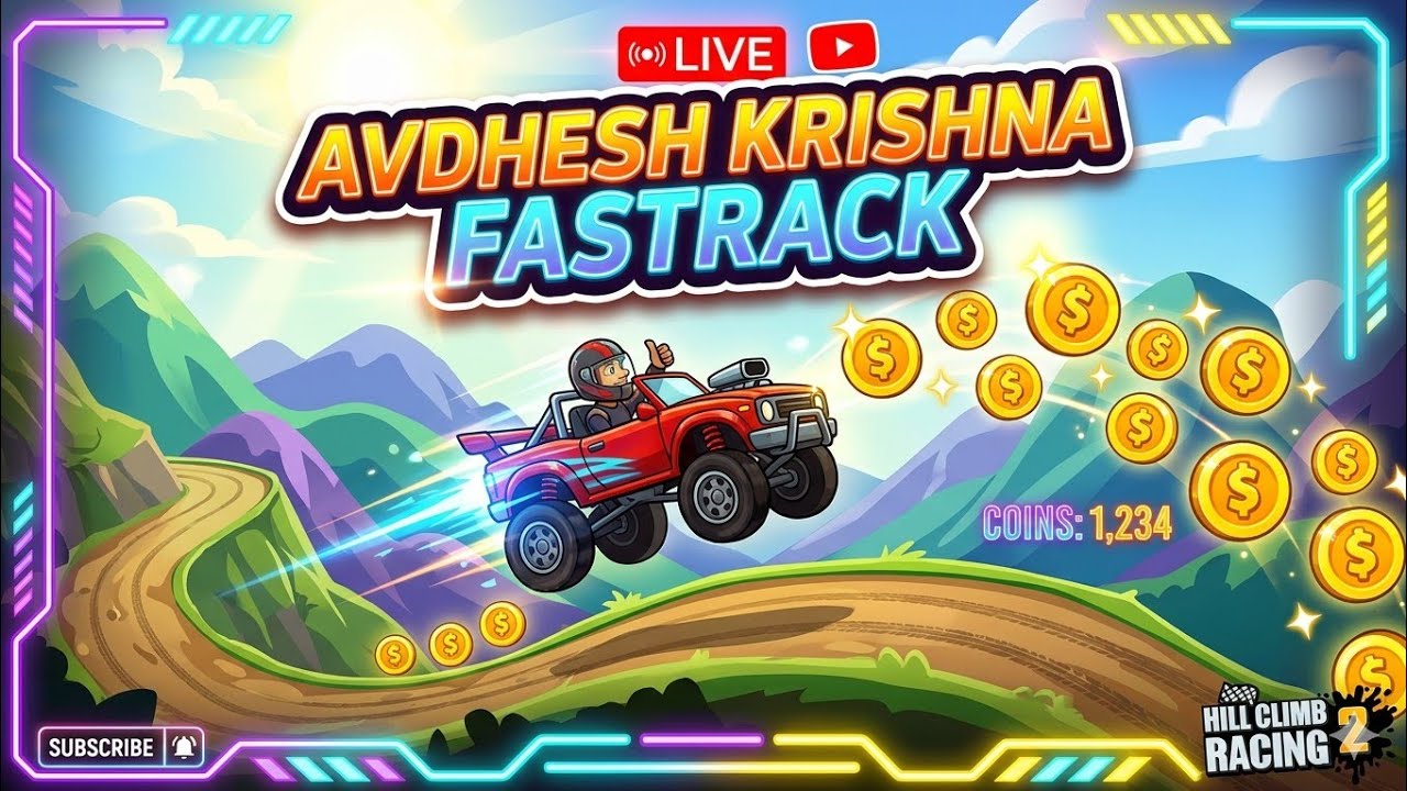 Race!Avdhesh Krishna Fastrack vs Impossible Hill 😱 Hill Climb Racing 2