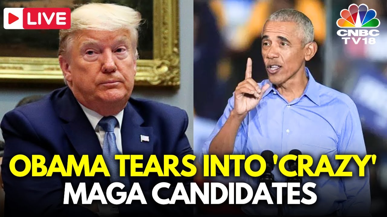 Obama LIVE: Barack Obama Tears Into 'Crazy' MAGA Candidates in Must-Win Swing States | Harris | N18G
