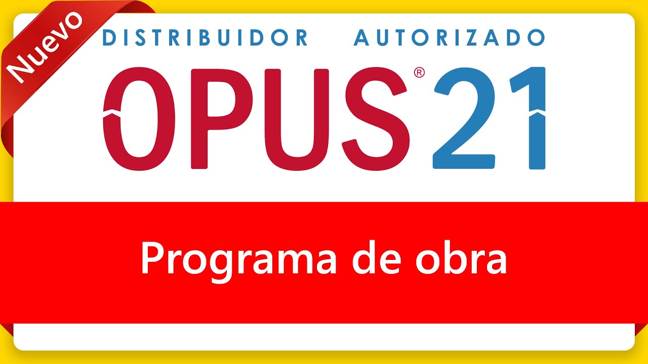 Curso de Opus 2021 Programa de obra