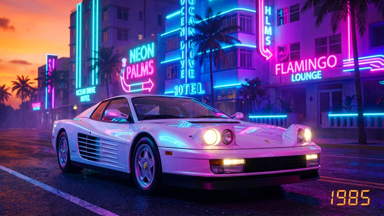 It’s 1985 and You’re Driving Alone in Miami🚗85s Retro Mix - Phil Collins,  Roxette,a-ha, Duran Duran