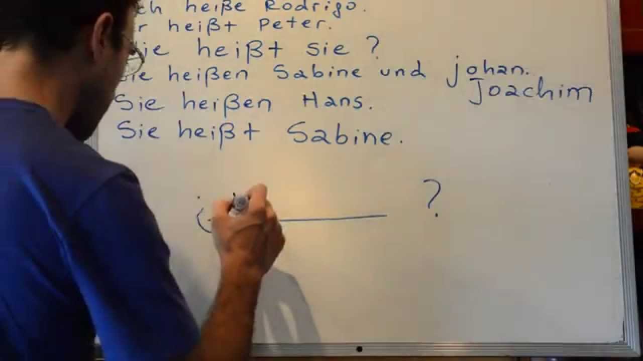 Aprender Aleman 17: Frases en Aleman - verbo HEIßEN