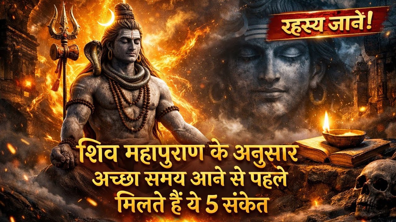भगवान शिव देते हैं ये संकेत | अच्छा समय आने से पहले | शिव महापुराण #shiv #bhaktivideo