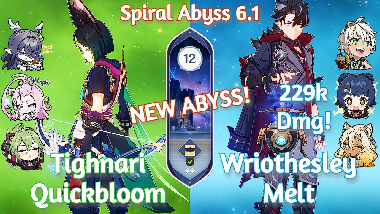C1 Wriothesley Melt x C1 Tighnari Quickbloom - NEW Spiral Abyss 6.1 | Genshin Impact