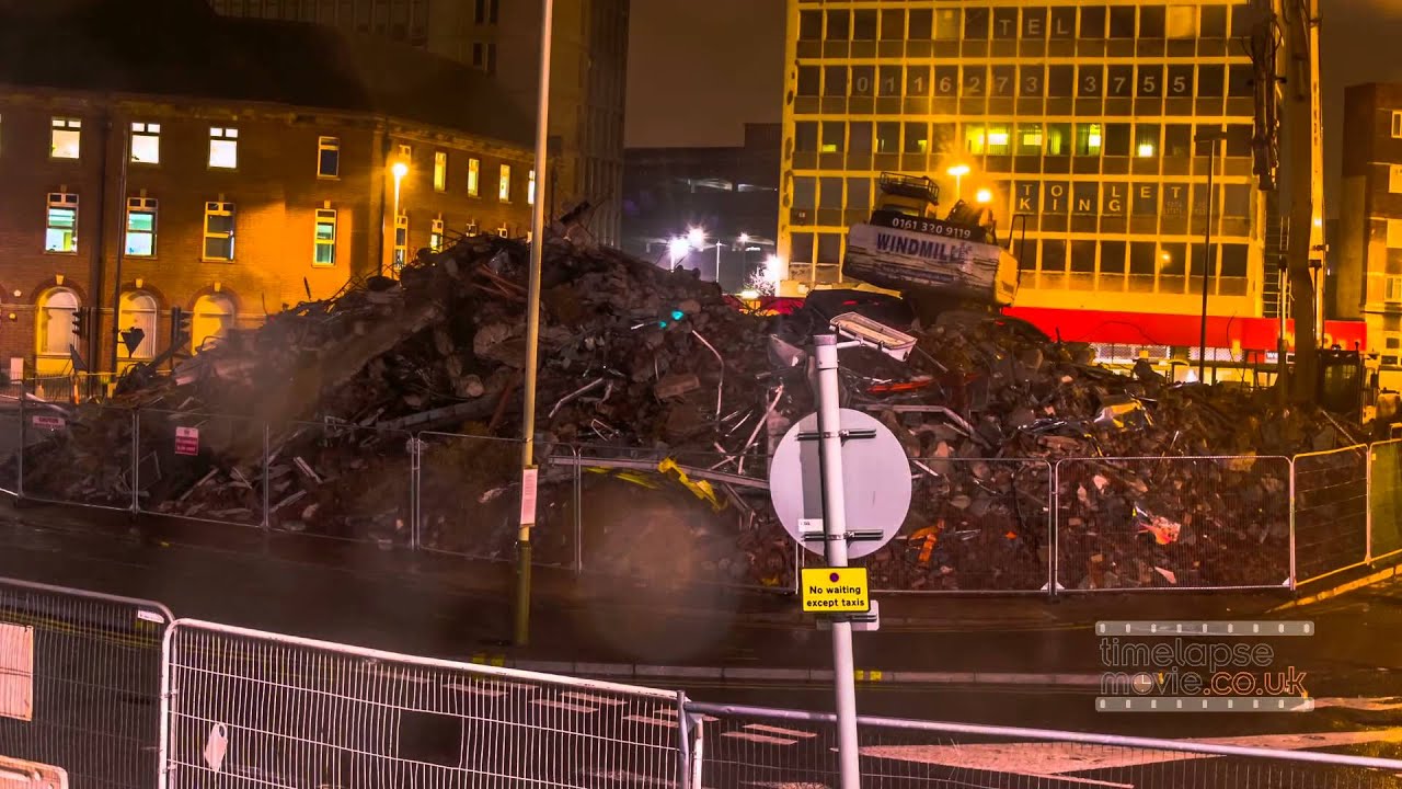 Haymarket Bus Station - empty shops demolition time lapse