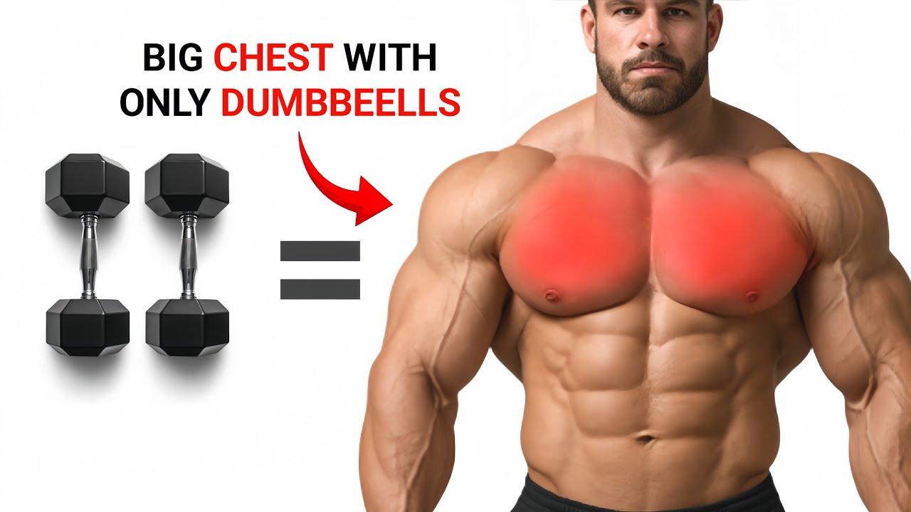 7 CHEST EXERCISES WITH DUMBBELLS | Make your chest broad & thick