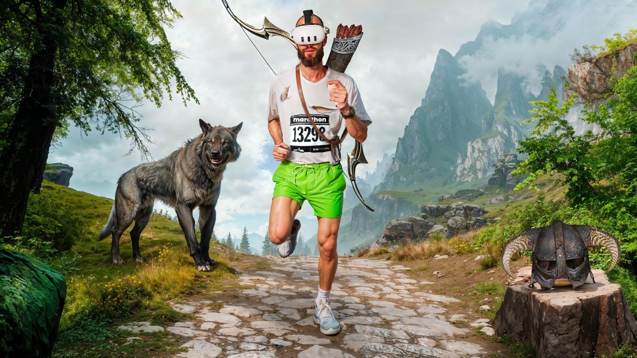 Я пробежал марафон в Skyrim VR