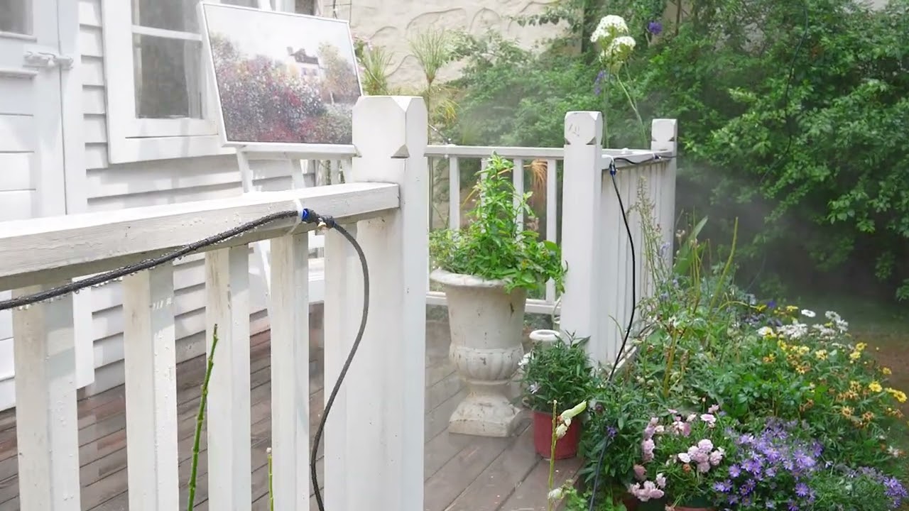 HOMENOTE Misting Cooling System for Outdoor Cooling, Garden Greenhouse Watering