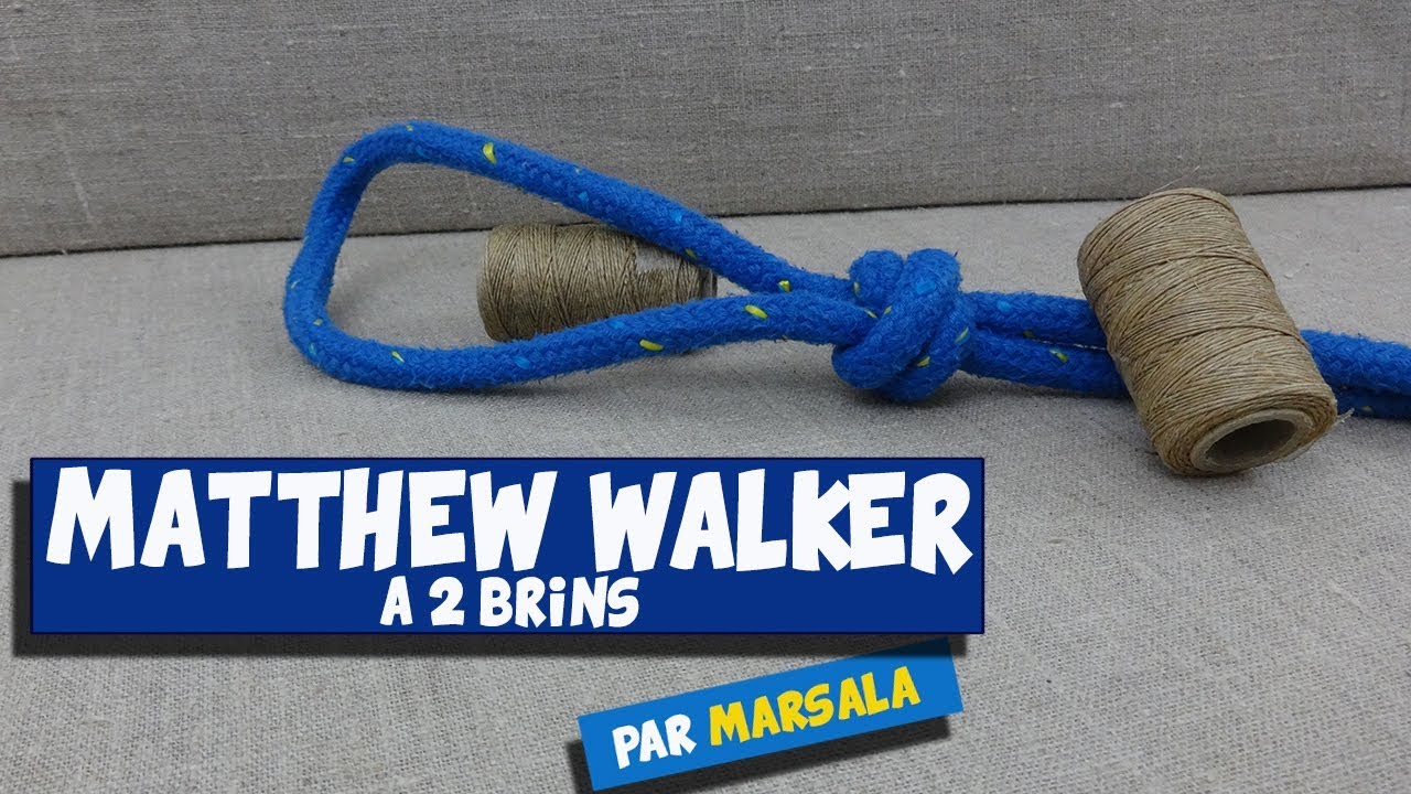Noeud de Matthew Walker à 2 brins #Noeud d'arrêt #Noeud décoratif (#abok #2421 )
