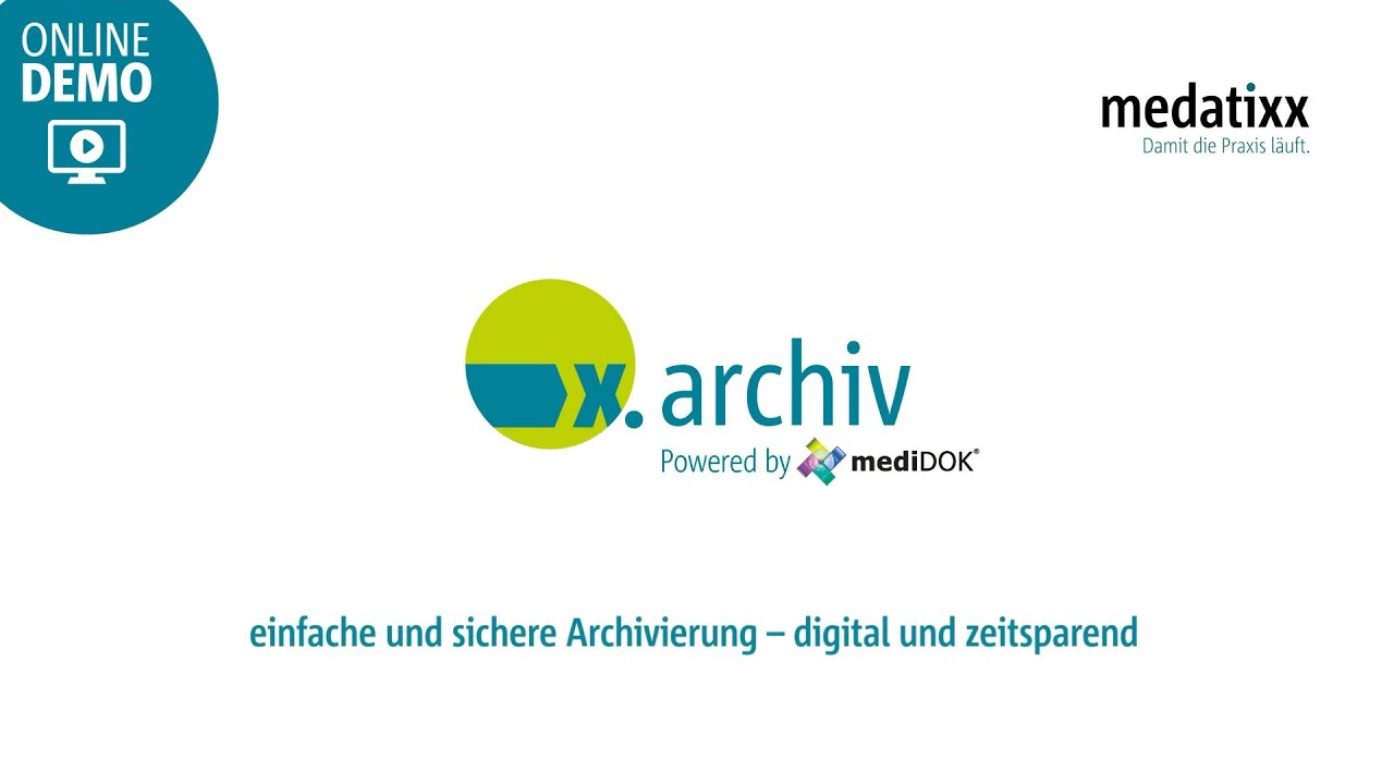 x.archiv | Online-Demo zur digitalen Archivierung
