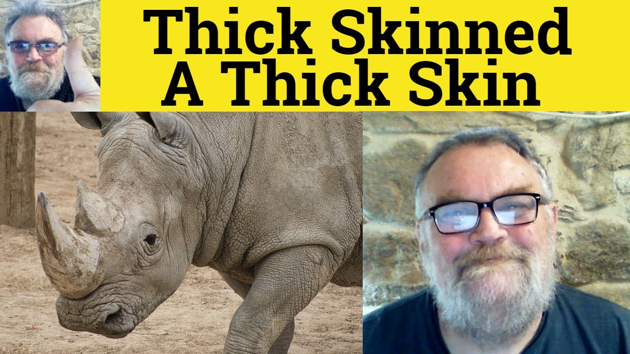 🔵 Thick Skinned Meaning - A Thick Skin Defined - Thick Skinned Definition - A Thick Skin Examples