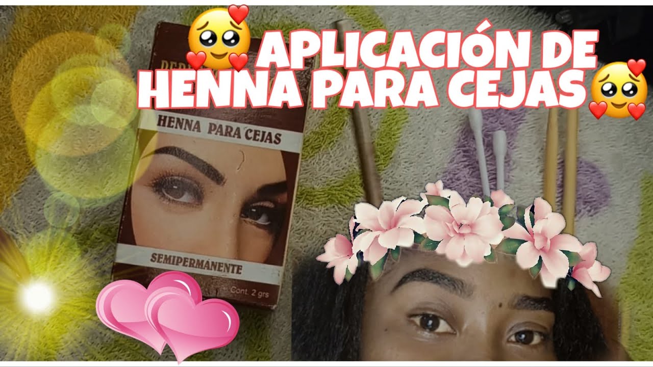 como aplicar henna en casa correctamente -cejas semipermanente con henna en casa/ del mar