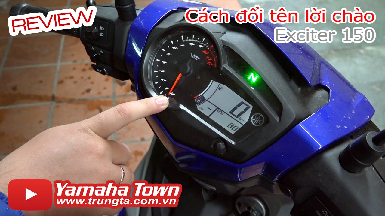 Exciter 150 ▶ Hướng dẫn đổi tên Lời chào và tính năng đồng hồ