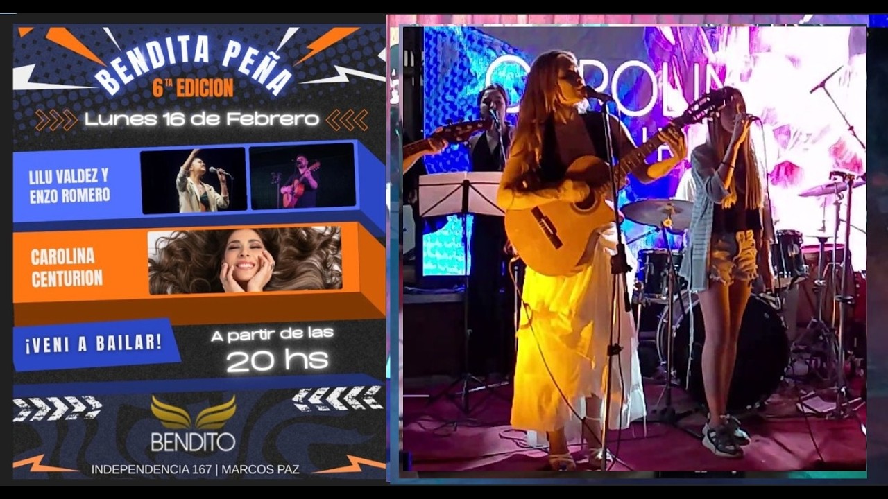 16.2.2026 CAROLINA CENTURION El Olvidao con su alumna Ema Juri vivo Bendita Peña Marcos Paz HD