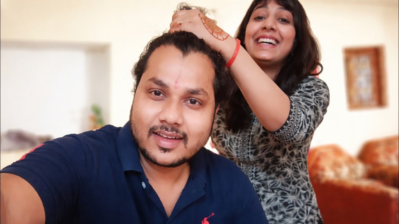 Didi kar rhi hai mere baalo par experiment 😂😅😛