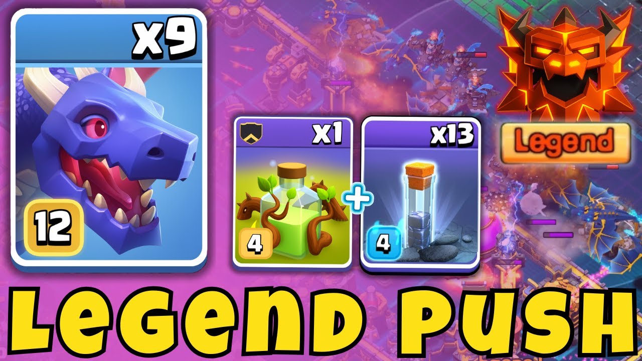 Clash of Clans TH18 DRAGON Attack &ndash; Best Rank Battle Tactics!