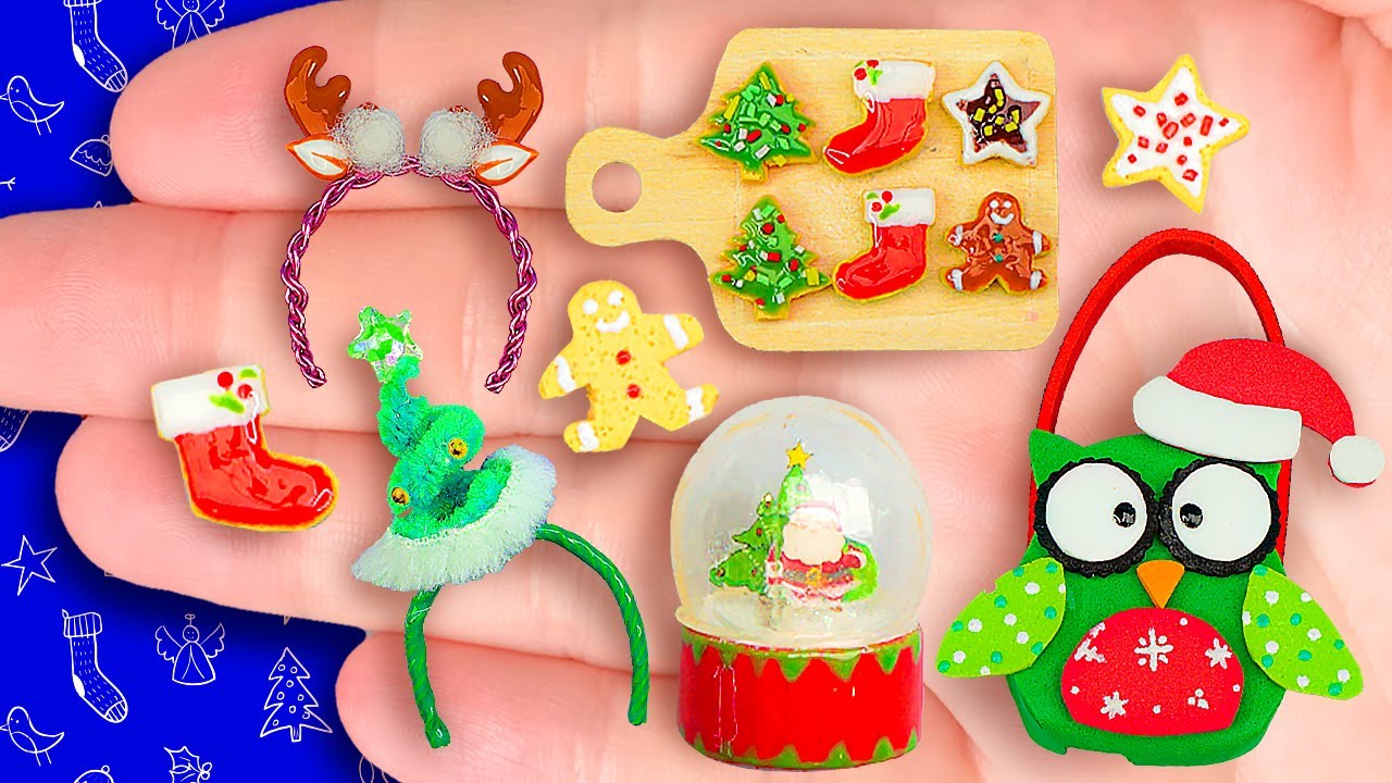 25  EASY DIY MINIATURE IDEAS FOR DOLLHOUSE BARBIE - MERRY CHRISTMAS