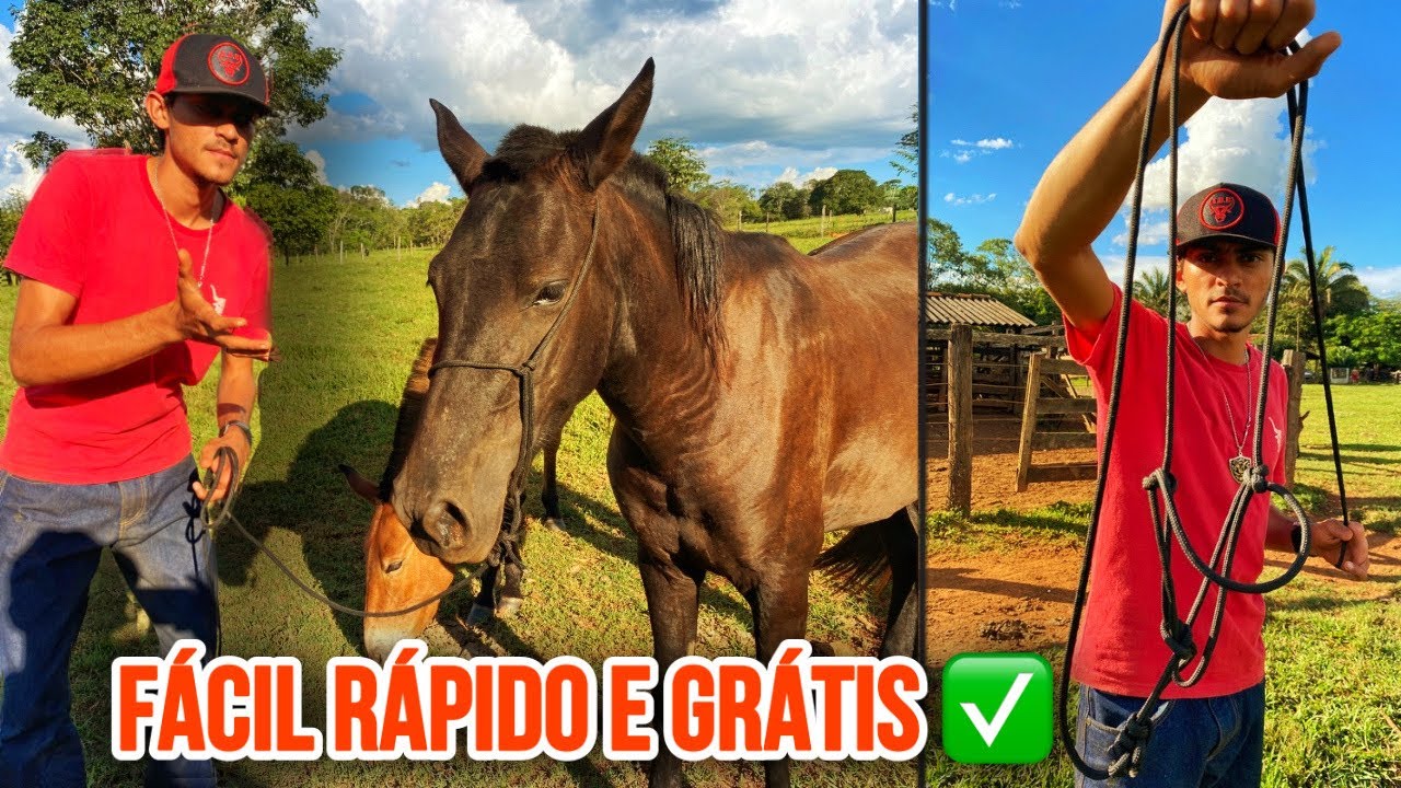 COMO FAZER CABRESTO EM 05 MINUTOS