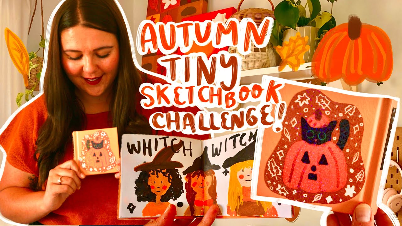 ОБЯЗАТЕЛЬНО к выполнению этой осенью 🍂🌻 видеоблог осеннего конкурса миниатюрных скетчбуков + тур ...