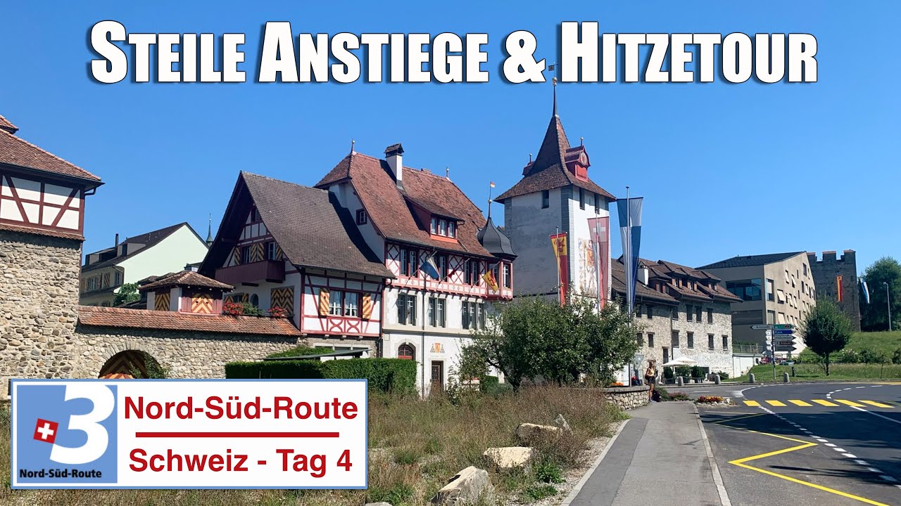 Nord-Süd-Route Schweiz - Tag 4 | Steile Anstiege & Hitzetour | Europa-Radreise #46 von 53