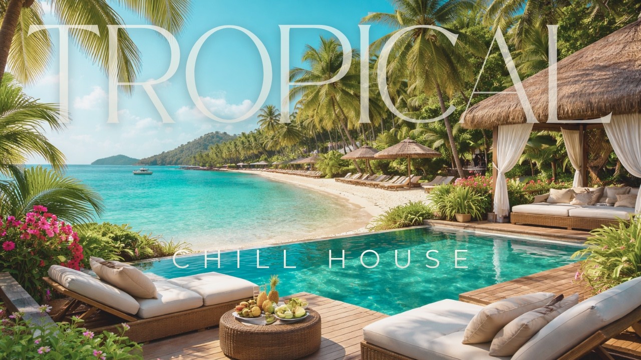 Luxury Chillout 4K | Best Relaxing Tropical Beach Ambience