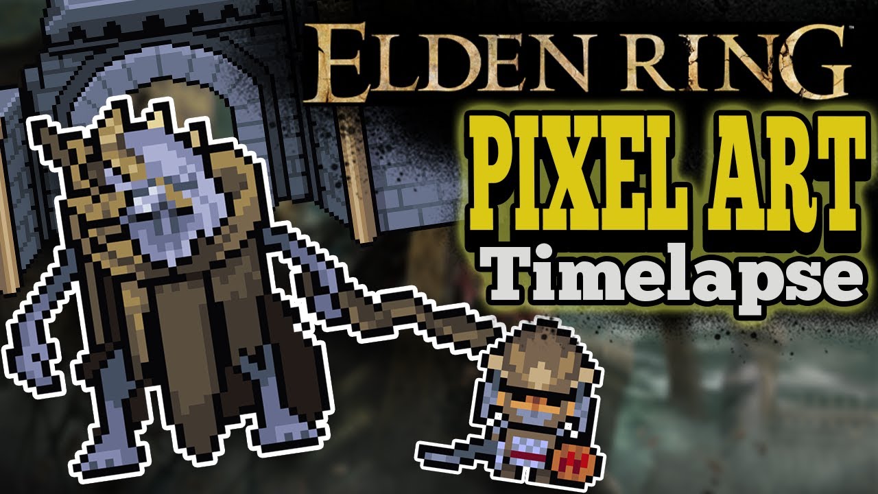 Elden Ring Pixel Art Timelapse [SPEEDPAINT + ANIMATION]