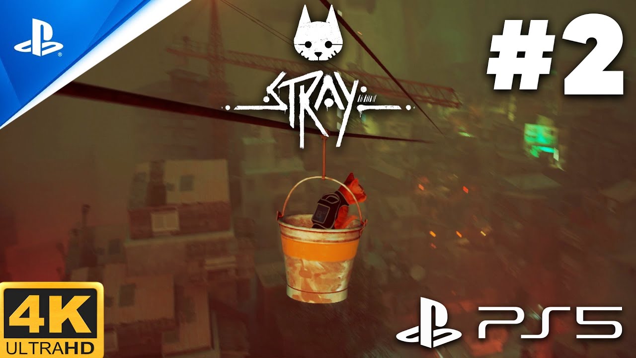 STRAY PS5 Gameplay Walkthrough Part 2 - Tracker, Electric Cable & Super Spirit Detergent