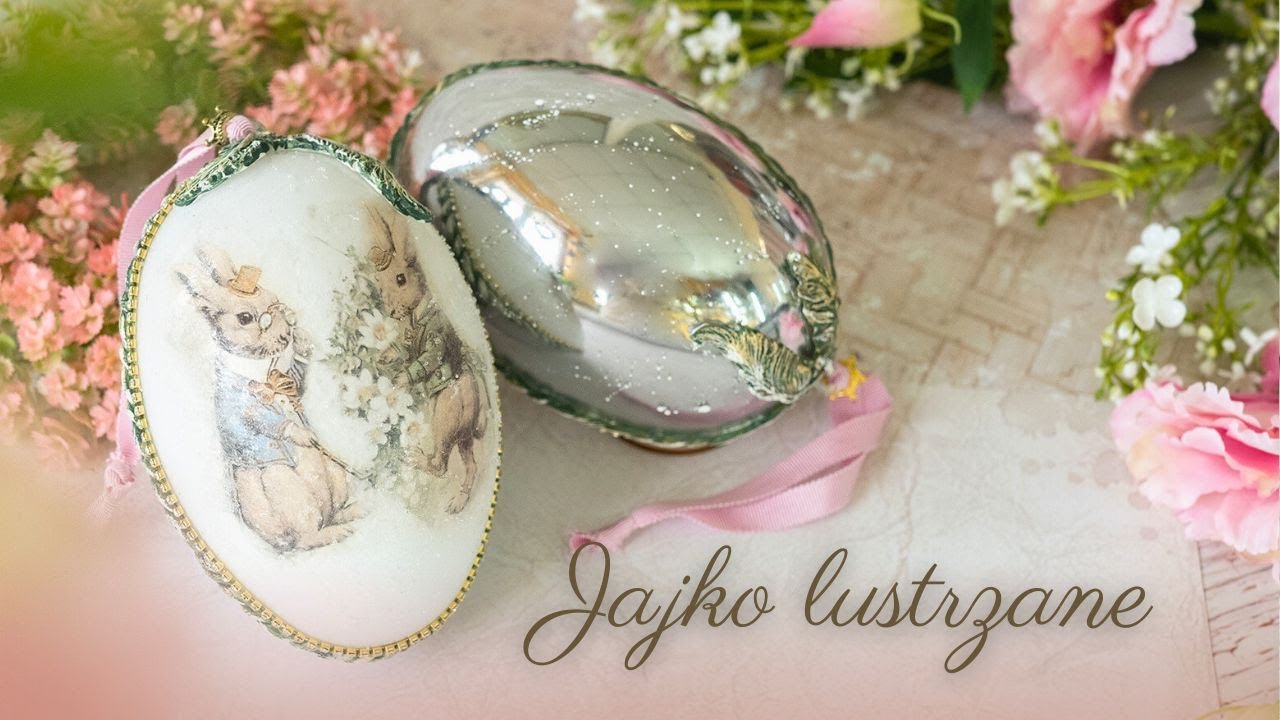 Jajko efekt lustra | TUTORIAL DECOUPAGE krok po kroku #decoupage #easter #diy #handmade #wielkanoc