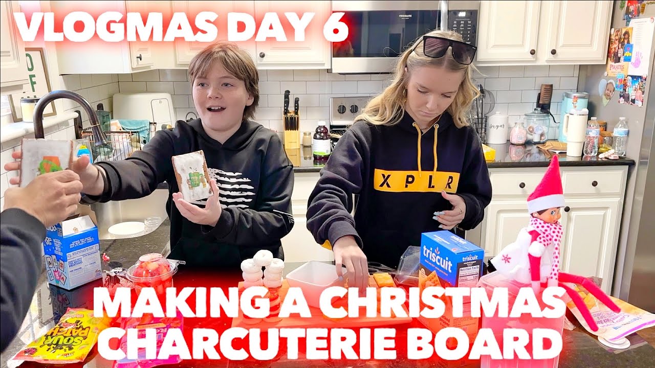 FAVORITE ACTIVITY YET | Making a Christmas Charcuterie Board | Vlogmas Day 6 | Family 5 Vlogs
