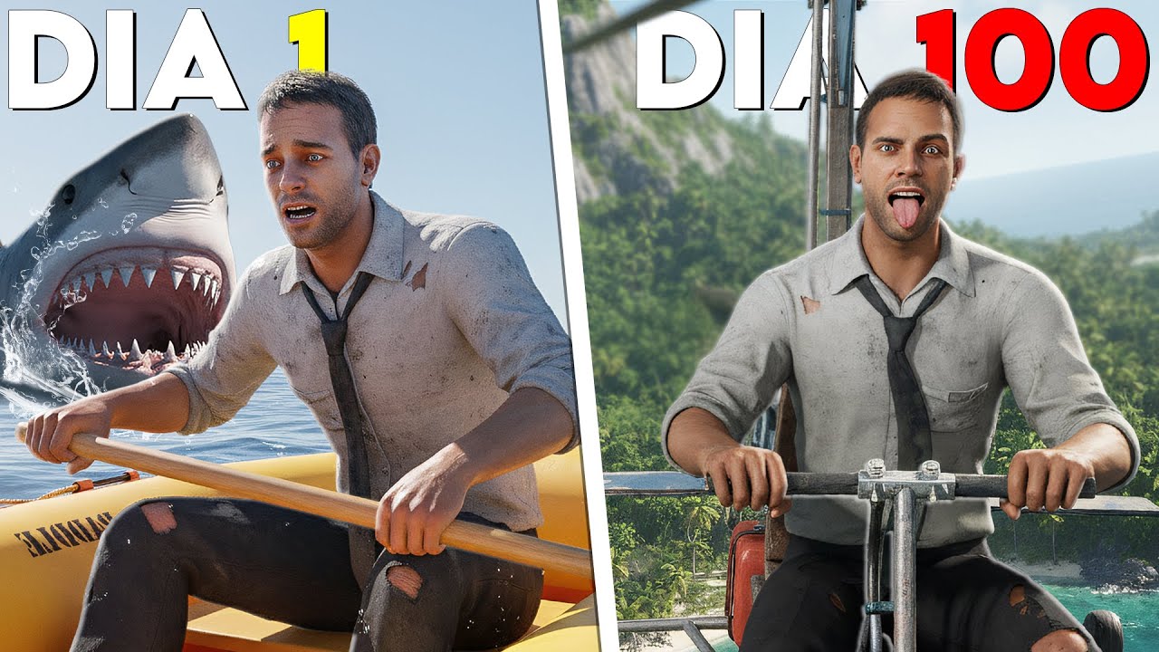 Sobrevivi 100 DIAS no Stranded DEEP! 🏝️ (MODO HARCORE)