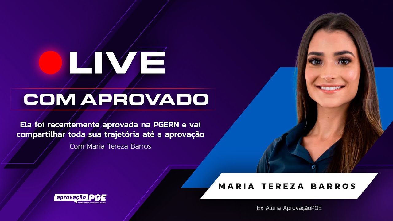 Maria Tereza - aprovada na PGERN | Toda trajetória até a aprovação