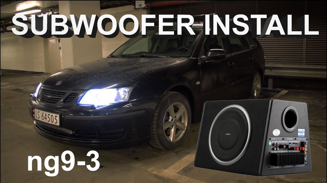 Subwoofer Install SAAB ng9-3 - Active Subwoofer + Line Output Converter