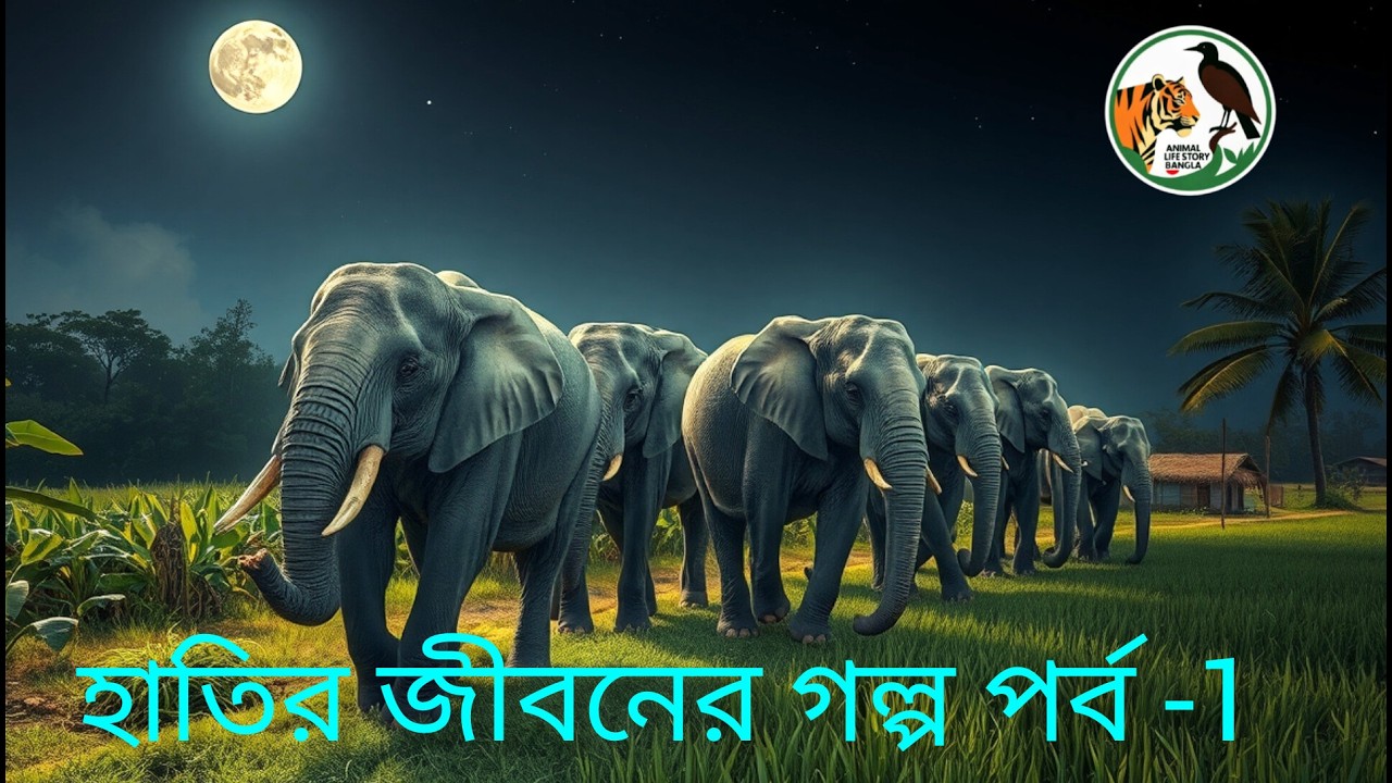 জঙ্গলের হাতির জীবন | জন্ম থেকে মৃত্যু পর্যন্ত এক হাতির পুরো জীবনগল্প  Part-1