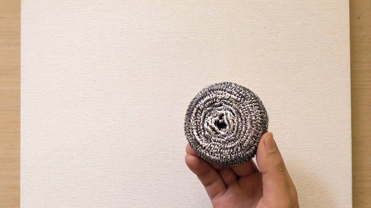 Техника рисования железным скруббером для начинающих