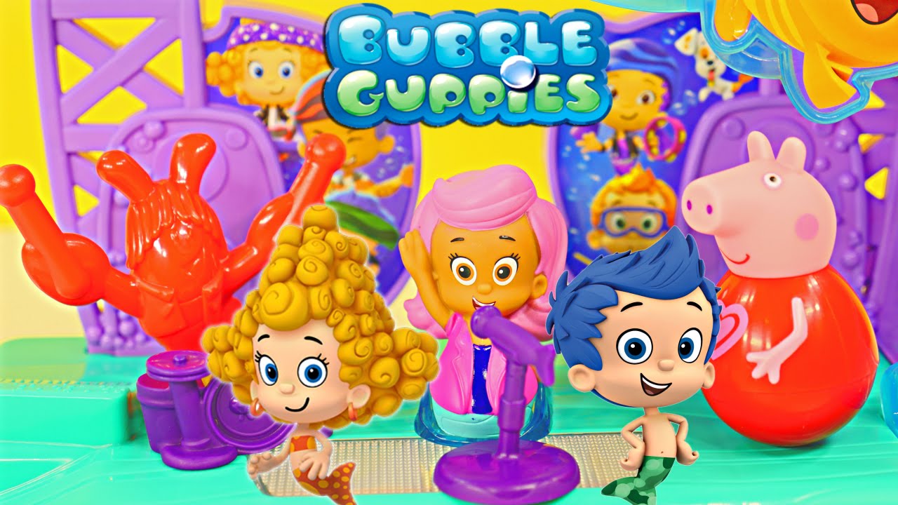 Bubble Guppies Rock & Roll Stage Nickelodeon Toys Peppa Pig Music Songs Fisher Price