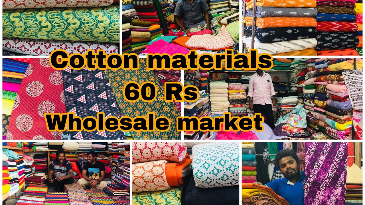 Pantheon Road Cotton Market | Garment Fabric | Linen | Linen Cotton From Rs. 60 onwards , Chennai
